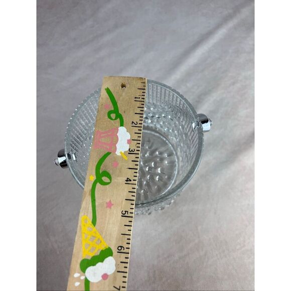 Vintage Mini Ice Bucket MCM Teleflora Crystal Mod - Picture 8 of 10